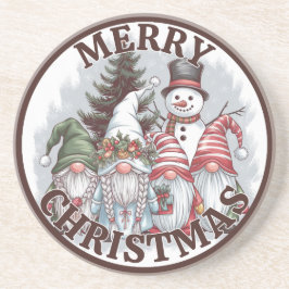 Weihnachts-Gnomes-Untersetzer Getränkeuntersetzer
