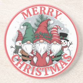 Weihnachts-Gnomes-Untersetzer Getränkeuntersetzer