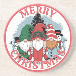 Weihnachts-Gnomes-Untersetzer Getränkeuntersetzer