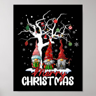 Weihnachts-Gnomes Xmas Familie Männer Frauen Poster