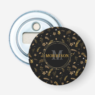 Weihnachts Gold Arch elegante moderne Monogramm Sc Flaschenöffner