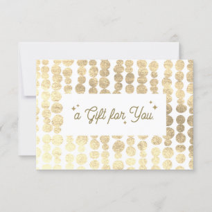 Weihnachts-Gold-Geschenkgutschein