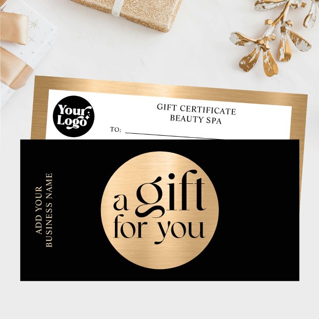 Weihnachts-Gold-Geschenkgutschein (Von Creator hochgeladen)