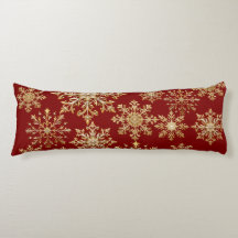 Weihnachts-Gold und Rot-Schneeflocke 