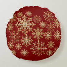 Weihnachts-Gold und rote Schneeflocke