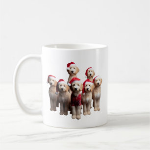 Weihnachts-Goldendoodle, Weihnachtslabradoodle-Hun Kaffeetasse