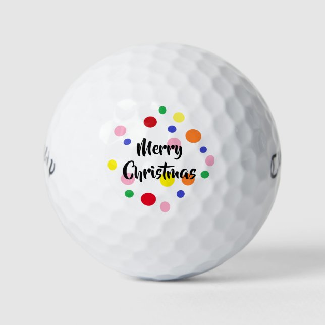 Weihnachts-Golf-Balls von dalDesignNZ Golfball (Vorderseite)