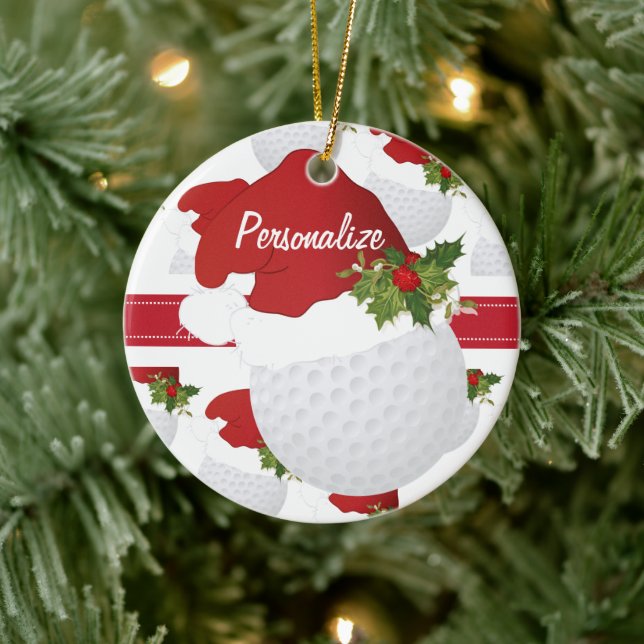 Weihnachts Golf Personalize Ornament (Baum)