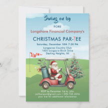 Weihnachts-Golf-Thema Party Par-T-Shirt