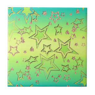 Weihnachts-Gradienten-Glitzer glänzen Konfetti-Ste Fliese