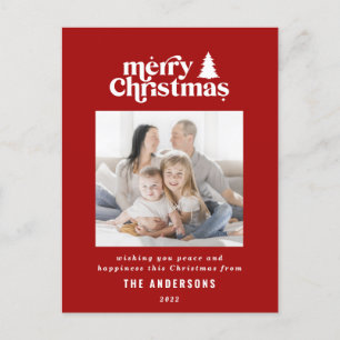 Weihnachts-Grafik-Foto Feiertagspostkarte