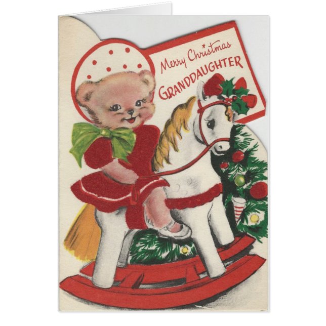 Weihnachts-Grandtochter-Karte (Vorne)