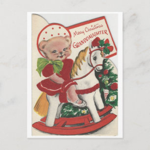 Weihnachts-Grandtochter-Karte Feiertagspostkarte