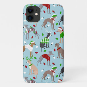 Weihnachts-Greyhound-Hund Case-Mate iPhone Hülle