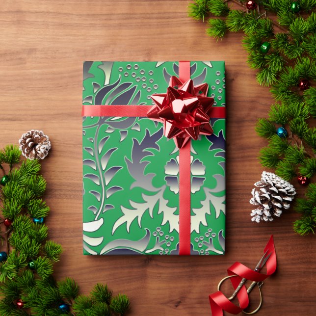 Weihnachts Grüne Geschenkideen Spaß Künstlerische  Geschenkpapier (Feiertagsgeschenk)