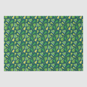 Weihnachts-Grüne und Gold-Tree-Papiere Seidenpapier