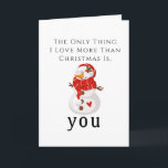 Weihnachts Gruß ich wollte dir Snowman Card Karte<br><div class="desc">Hallo! Wir wünschen Ihnen ein frohes Weihnachtsfest voller Freude und Lachen! 🎄 ❄️ Während wir diese wunderbare Saison annehmen, feiern die lass die Magie der traditionellen Feste - denken Sie an Schneemänner, gemütliche Nächte und all den Feiertagssjubeln! Hast du schon deine Weihnachtskarten verschickt? Wenn nicht, wie wäre es, wenn man...</div>