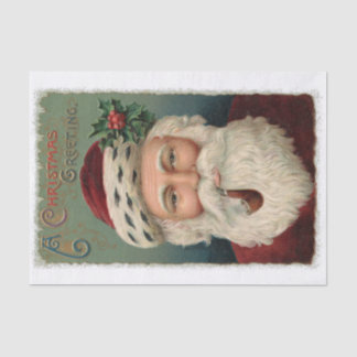 Weihnachts-Gruß vom Weihnachtsmann - Urlaub Seidenpapier