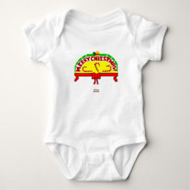 Weihnachts-Grüße Baby Jersey Bodysuit Baby Strampler