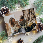 "Weihnachts-Grüße" Foto Weihnachten Folien Feiertagskarte<br><div class="desc">Diese schönen Urlaubskarten sind vollständig anpassbar. Fügen Sie Ihr eigenes Foto und Ihre Nachricht hinzu und ändern Sie das Farbschema,  indem Sie auf den Knopf IT KENNEN! klicken.</div>