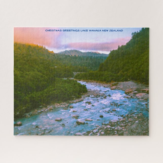 Weihnachts Grüße Lake Wanaka Neuseeland (Horizontal)