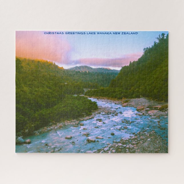 Weihnachts Grüße Lake Wanaka Neuseeland (Horizontal)