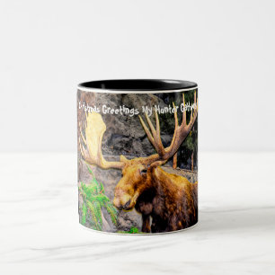 Weihnachts Grüße mein Junter Gatherer Zweifarbige Tasse