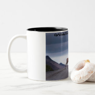 Weihnachts Grüße mein Junter Gatherer Zweifarbige Tasse