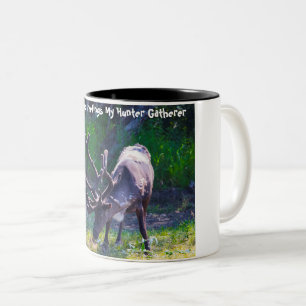 Weihnachts Grüße mein Junter Gatherer Zweifarbige Tasse