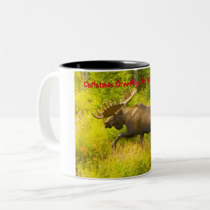 Weihnachts Grüße mein Junter Gatherer Zweifarbige Tasse