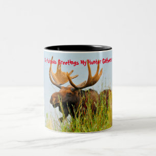 Weihnachts Grüße mein Junter Gatherer Zweifarbige Tasse