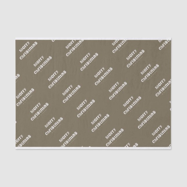 Weihnachts-Grüße Modern Seidenpapier (Vorderseite)