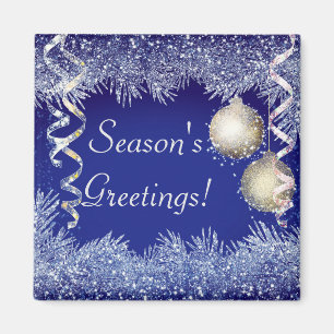 Weihnachts-Grüße Weihnachten Glitzer Weihnachten Magnet