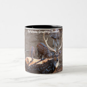 Weihnachts-Grüße Zweifarbige Tasse