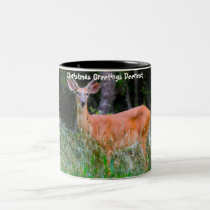 Weihnachts-Grüße Zweifarbige Tasse