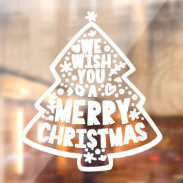 Weihnachts-Grußfenster Decal Fensteraufkleber