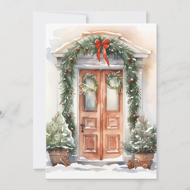 Weihnachts-Grußkarte Feiertagskarte (Vorderseite)