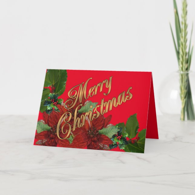 Weihnachts-Grußkarte Feiertagskarte (Vorderseite)