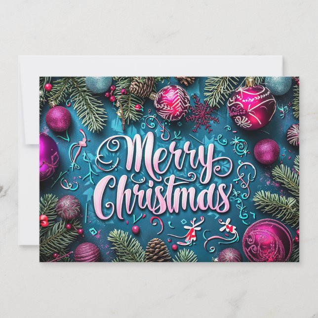 Weihnachts-Grußkarte Feiertagskarte (Vorderseite)