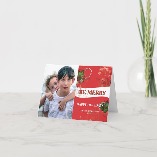 Weihnachts-Grußkarte Karte (Vorderseite)