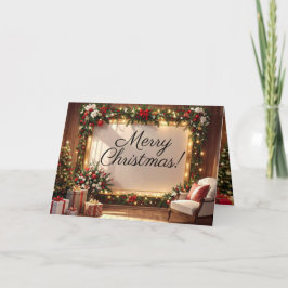 Weihnachts-Grußkarte mit 3 Bildern Karte