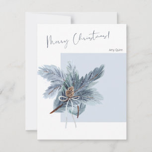 Weihnachts-Grußkarte mit minimalem Design & Text