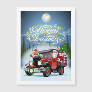 Weihnachts-Grußkarte mit Weihnachtsschreiben Magnetkarte