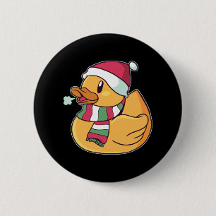 Weihnachts-Gummiente-Santa-Hut-Geschenk für Enten- Button