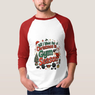 Weihnachts-Gym-Saison-Santa-Workout T-Shirt