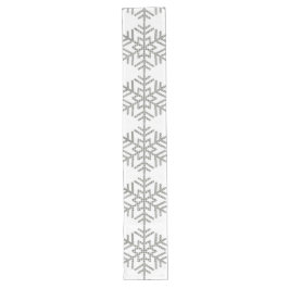 Weihnachts-Hahnentrittmuster Snowflakes Chic Großer Tischläufer