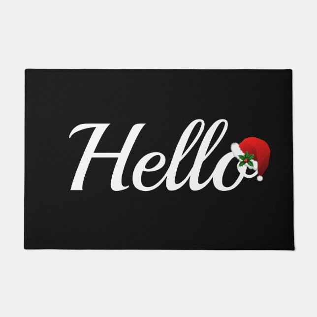 Weihnachts Hallo Doormat Fußmatte (Vorderseite)