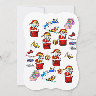 Weihnachts-Happy Holiday Flat Grußkarte Karte