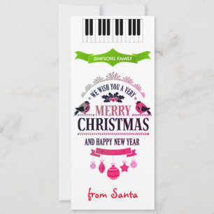 Weihnachts-Happy-Silvesterkarte