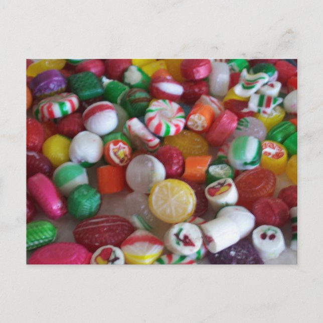 Weihnachts-harte Candies Postcard Postkarte (Vorderseite)